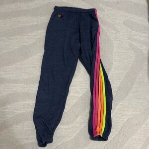 Aviator Nation Navy Stripe Sweatpants